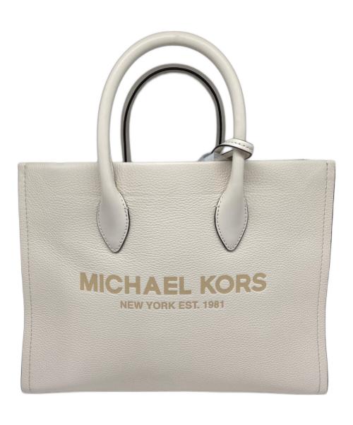 MICHAEL KORS（マイケル・コース）MICHAEL KORS (マイケルコース) ロゴトートバッグ アイボリーの古着・服飾アイテム