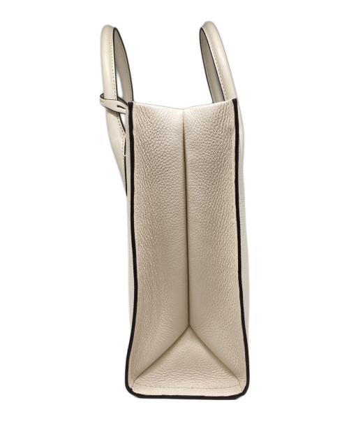 MICHAEL KORS（マイケル・コース）MICHAEL KORS (マイケルコース) ロゴトートバッグ アイボリーの古着・服飾アイテム