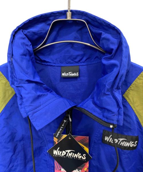 WILD THINGS（ワイルドシングス）WILD THINGS (ワイルドシングス) ナイロンジャケット ブルー×グリーン サイズ:Mの古着・服飾アイテム