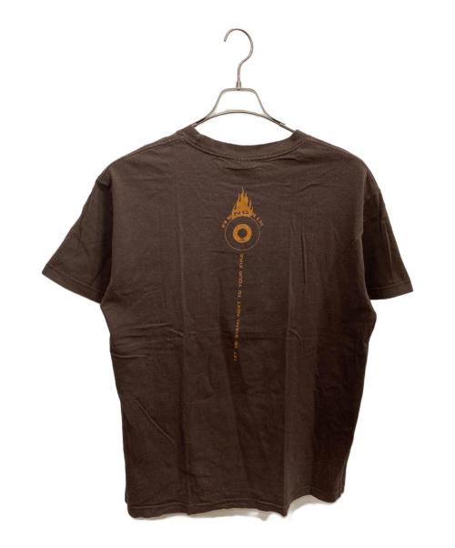 ZION（ザイオン）ZION (ザイオン) プリントTシャツ ブラウン サイズ:Lの古着・服飾アイテム