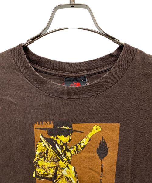 ZION（ザイオン）ZION (ザイオン) プリントTシャツ ブラウン サイズ:Lの古着・服飾アイテム