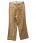 FRAMeWORK (フレームワーク) コットンリネンストレートパンツ ベージュ サイズ:40：3500円