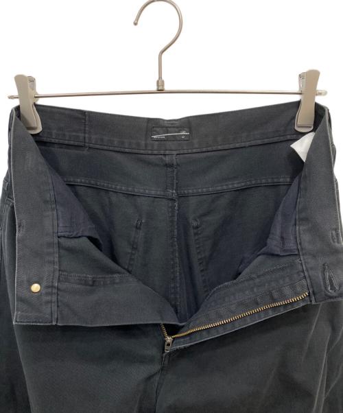 LAD MUSICIAN（ラッドミュージシャン）LAD MUSICIAN (ラッドミュージシャン) COMPACT CHINO STRETCH WIDE PANTS ブラック サイズ:42の古着・服飾アイテム