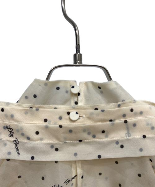 Lily Brown（リリーブラウン）Lily Brown (リリーブラウン) 総柄ブラウス ベージュ サイズ:free 未使用品の古着・服飾アイテム