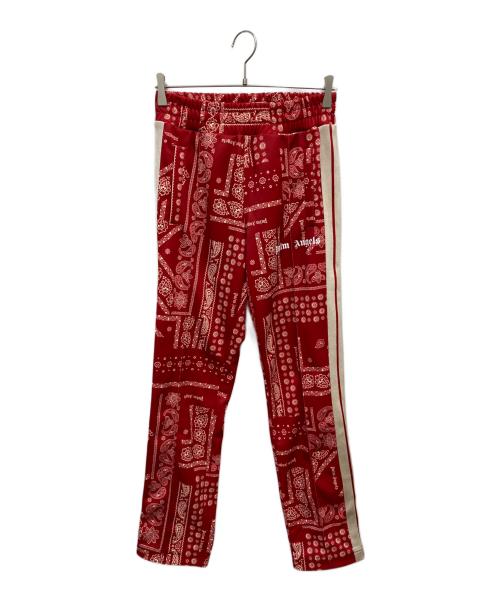 Palm Angels（パーム エンジェルス）Palm Angels (パーム エンジェルス) バンダナ柄トラックパンツ レッド サイズ:Sの古着・服飾アイテム