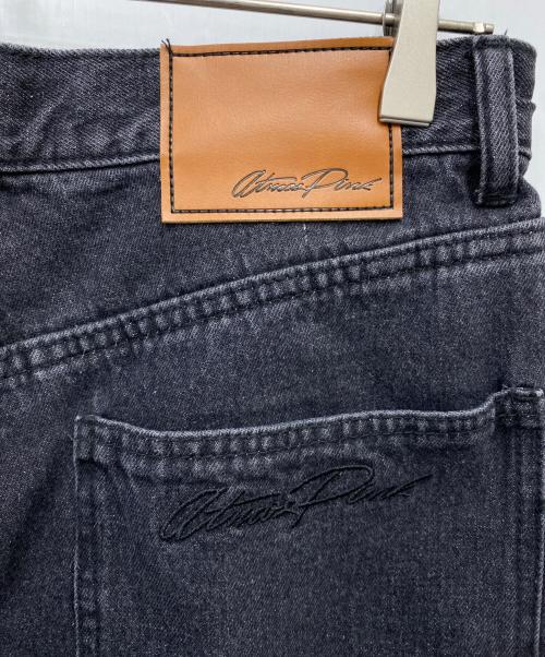 atmos pink（アトモスピンク）atmos pink (アトモスピンク) Rhinestone Painter Half Pants ブラック サイズ:Sの古着・服飾アイテム