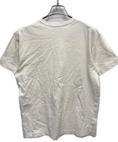 PLAY COMME des GARCONS（プレイコムデギャルソン）PLAY COMME des GARCONS (プレイコムデギャルソン) ブラックハートワッペンTシャツ ホワイト サイズ:Lの古着・服飾アイテム