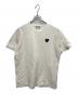 PLAY COMME des GARCONS（プレイコムデギャルソン）の古着「ブラックハートワッペンTシャツ」｜ホワイト