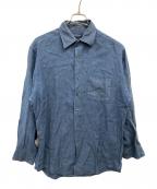 BROOKS BROTHERSブルックスブラザーズ）の古着「リネンシャツ」｜ネイビー