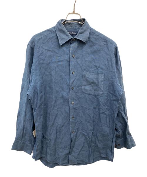 BROOKS BROTHERS（ブルックスブラザーズ）BROOKS BROTHERS (ブルックスブラザーズ) リネンシャツ ネイビー サイズ:Mの古着・服飾アイテム