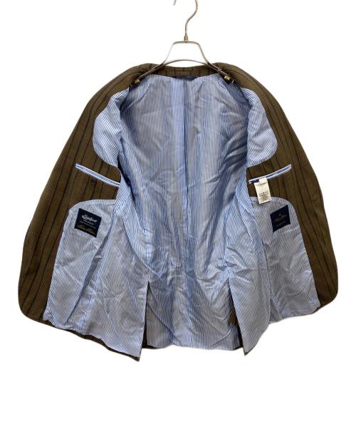 BROOKS BROTHERS（ブルックスブラザーズ）BROOKS BROTHERS (ブルックスブラザーズ) チェック柄2Bテーラードジャケット ブラウン サイズ:38Sの古着・服飾アイテム
