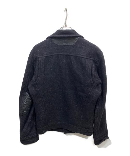 DIESEL（ディーゼル）DIESEL (ディーゼル) メルトンジャケット ブラック サイズ:Sの古着・服飾アイテム