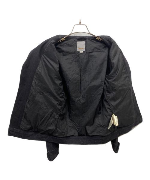DIESEL（ディーゼル）DIESEL (ディーゼル) メルトンジャケット ブラック サイズ:Sの古着・服飾アイテム