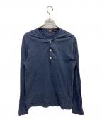 RRLダブルアールエル）の古着「ヘンリーネックカットソー」｜ネイビー
