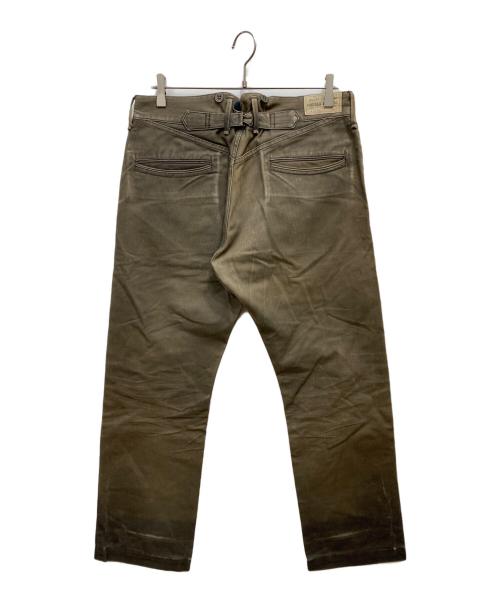 RRL（ダブルアールエル）RRL (ダブルアールエル) サスペンダーボタン付きパンツ ブラウン サイズ:W34の古着・服飾アイテム