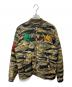DIESEL（ディーゼル）の古着「カモフラ柄刺繍キルティングジャケット」｜グリーン