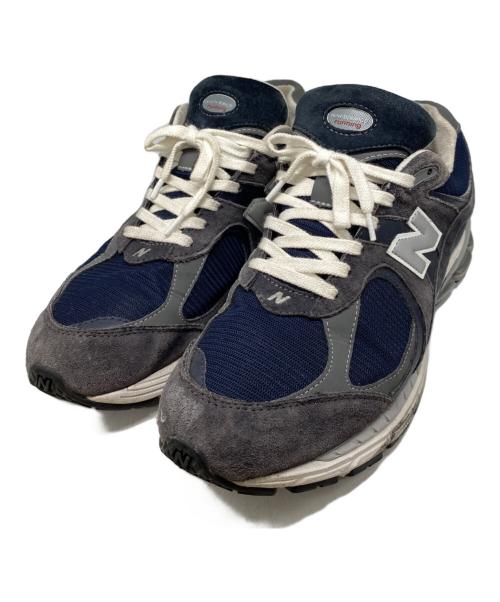 NEW BALANCE（ニューバランス）NEW BALANCE (ニューバランス) ローカットスニーカー グレー×ネイビー サイズ:27.5の古着・服飾アイテム