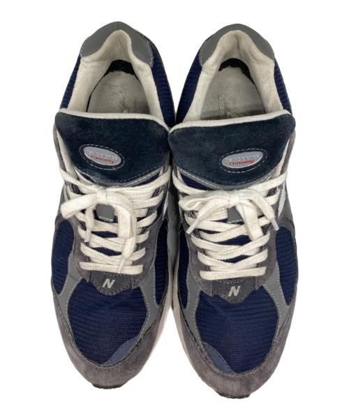 NEW BALANCE（ニューバランス）NEW BALANCE (ニューバランス) ローカットスニーカー グレー×ネイビー サイズ:27.5の古着・服飾アイテム