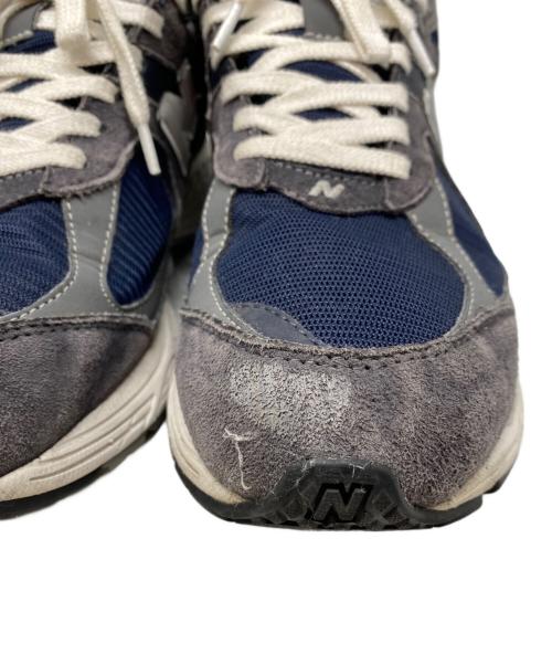 NEW BALANCE（ニューバランス）NEW BALANCE (ニューバランス) ローカットスニーカー グレー×ネイビー サイズ:27.5の古着・服飾アイテム