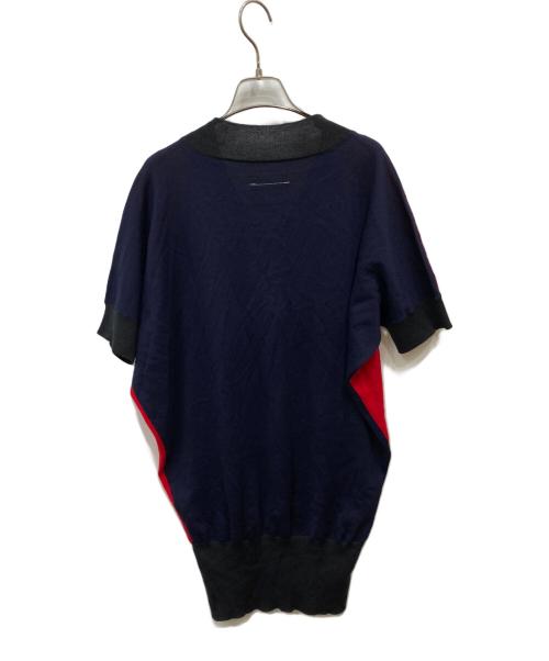 MM6 Maison Margiela（エムエムシックスメゾンマルジェラ）MM6 Maison Margiela (エムエムシックスメゾンマルジェラ) Vネックニット レッド サイズ:Ｓの古着・服飾アイテム
