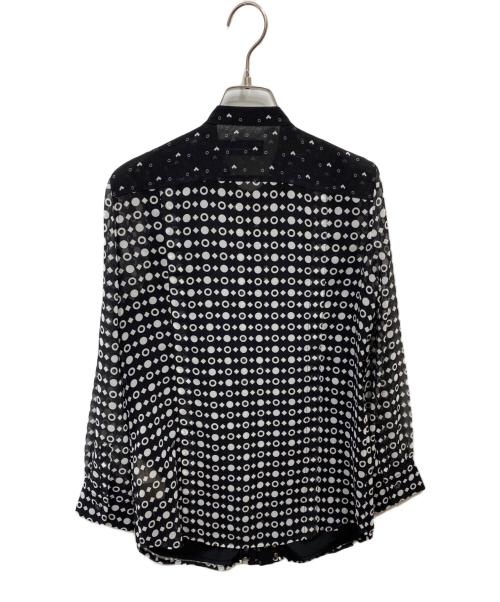 DIESEL Black Gold（ディーゼル ブラック ゴールド）DIESEL Black Gold (ディーゼル ブラック ゴールド) 総柄スタッズブラウス ブラック サイズ:38の古着・服飾アイテム