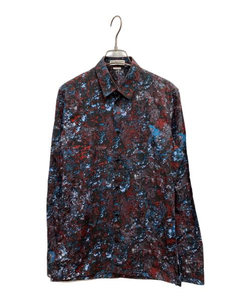 BALENCIAGA（バレンシアガ）BALENCIAGA (バレンシアガ) 総柄シャツ レッド サイズ:37の古着・服飾アイテム