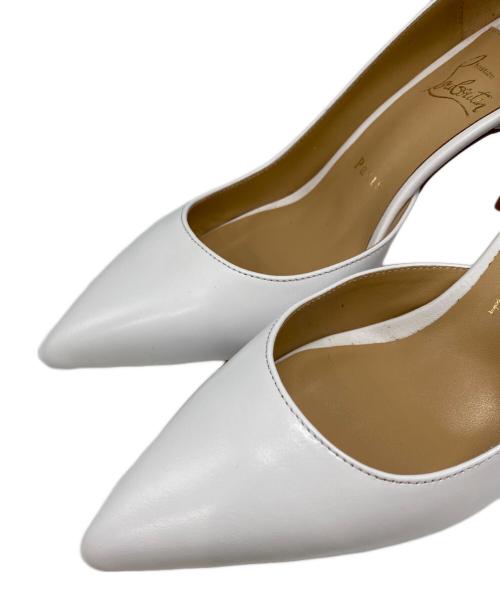 Christian Louboutin（クリスチャン・ルブタン）Christian Louboutin (クリスチャン・ルブタン) ヒールパンプス ホワイト サイズ:39の古着・服飾アイテム