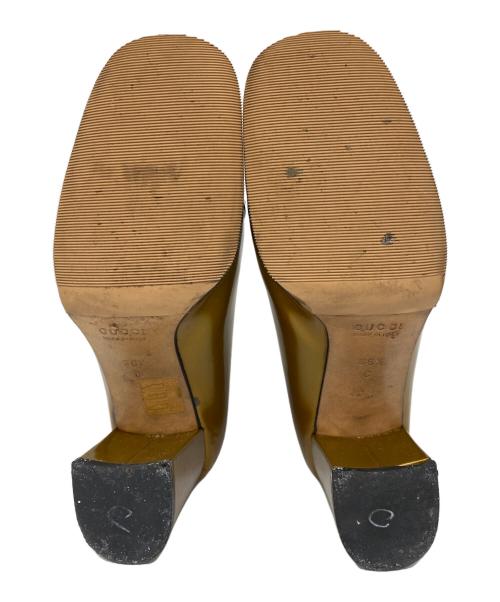 GUCCI（グッチ）GUCCI (グッチ) エナメルパンプス ゴールド サイズ:36 1/2の古着・服飾アイテム