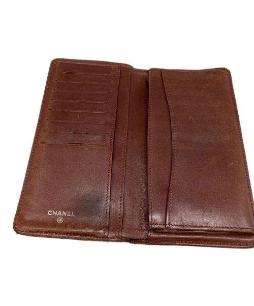 CHANEL（シャネル）CHANEL (シャネル) ラムスキンキルティングウォレット ブラックの古着・服飾アイテム