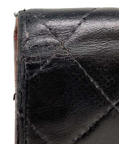 CHANEL（シャネル）CHANEL (シャネル) ラムスキンキルティングウォレット ブラックの古着・服飾アイテム