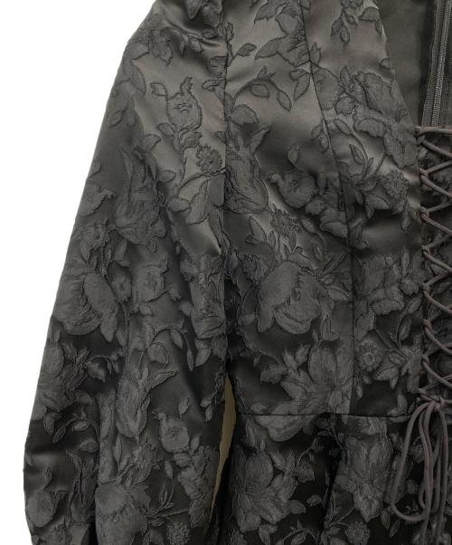 melt the lady（メルトザレディ）melt the lady (メルトザレディ) フラワー ジャガード ロング ワンピース ブラック サイズ:freeの古着・服飾アイテム