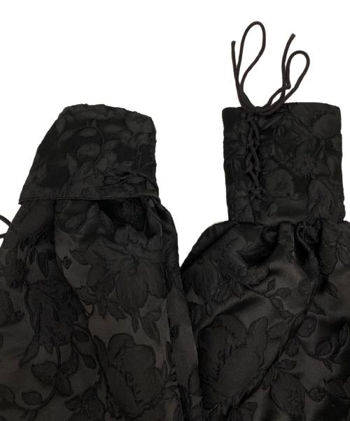 melt the lady（メルトザレディ）melt the lady (メルトザレディ) フラワー ジャガード ロング ワンピース ブラック サイズ:freeの古着・服飾アイテム