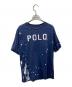 POLO RALPH LAUREN（ポロ・ラルフローレン）の古着「ペイントロゴプリントTシャツ」｜ブルー