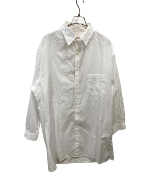 GROUND Y（グラウンドワイ）GROUND Y (グラウンドワイ) バンドカラーシャツ ホワイト サイズ:3の古着・服飾アイテム