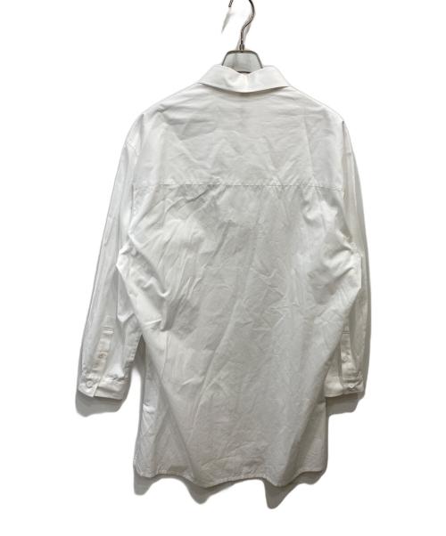 GROUND Y（グラウンドワイ）GROUND Y (グラウンドワイ) バンドカラーシャツ ホワイト サイズ:3の古着・服飾アイテム