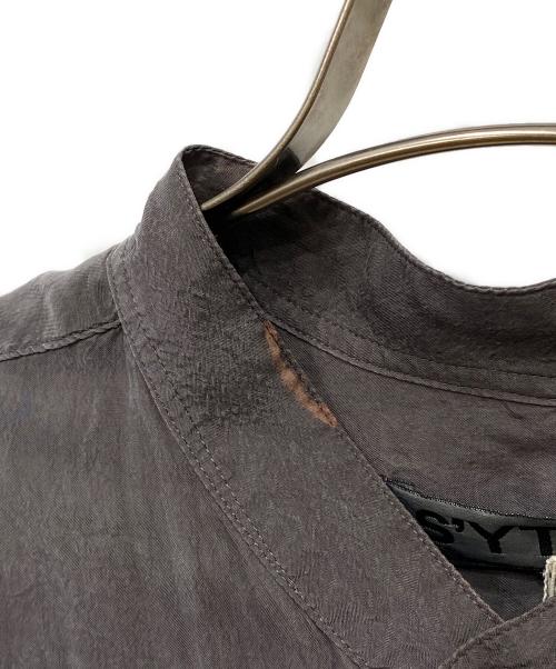 s'yte（サイト）s'yte (サイト) バンドカラーキュプラシャツ グレー サイズ:3の古着・服飾アイテム