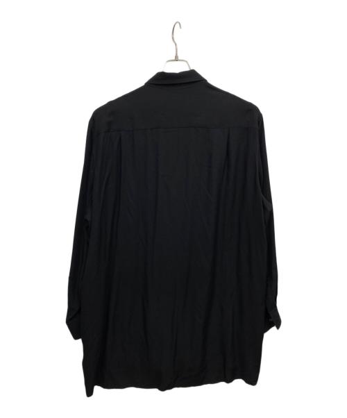 s'yte（サイト）s'yte (サイト) RAYON WASHER TWILL DOUBLE-TAILORED FRONT DRAPED SHI ブラック サイズ:3の古着・服飾アイテム