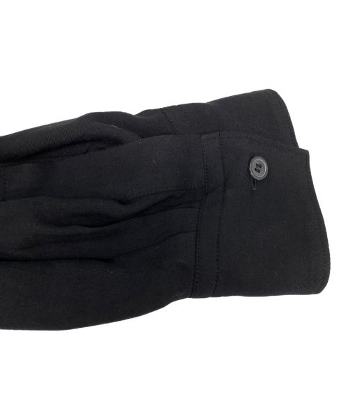 s'yte（サイト）s'yte (サイト) RAYON WASHER TWILL DOUBLE-TAILORED FRONT DRAPED SHI ブラック サイズ:3の古着・服飾アイテム