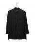 s'yte（サイト）の古着「RAYON WASHER TWILL DOUBLE-TAILORED FRONT DRAPED SHI」｜ブラック