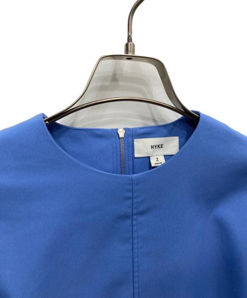 HYKE（ハイク）HYKE (ハイク) コットン ロングプルオーバーワンピース ブルー サイズ:2の古着・服飾アイテム