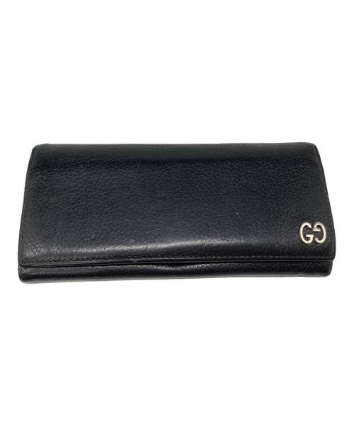 GUCCI（グッチ）GUCCI (グッチ) 長財布 ブラックの古着・服飾アイテム