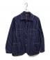 HEADLIGHT（ヘッドライト）の古着「8oz. SPECIAL WOVEN STRIPE DENIM WORK COAT」｜インディゴ