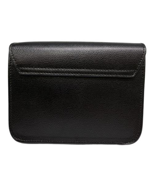 FURLA（フルラ）FURLA (フルラ) メトロポリスチェーンショルダーミニバッグ ブラック×ゴールドの古着・服飾アイテム