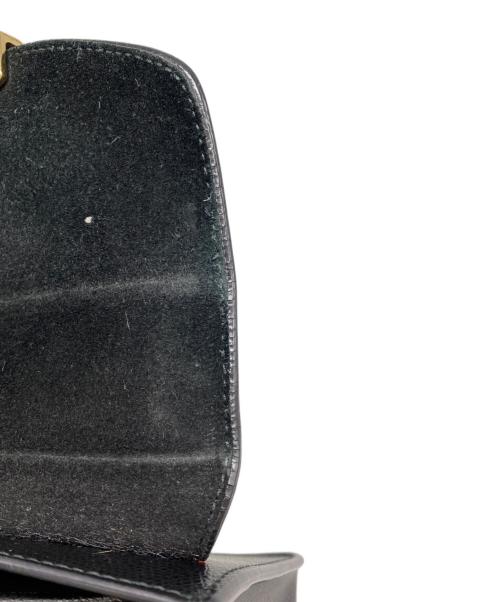 FURLA（フルラ）FURLA (フルラ) メトロポリスチェーンショルダーミニバッグ ブラック×ゴールドの古着・服飾アイテム