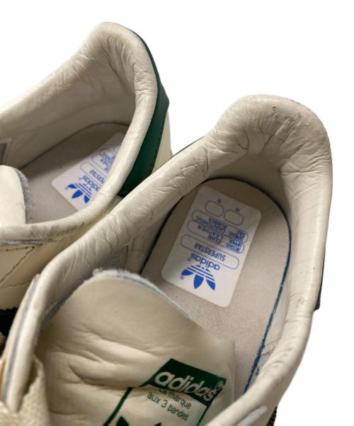 adidas（アディダス）adidas (アディダス) SUPERSTAR 82 アイボリー×グリーン サイズ:26㎝の古着・服飾アイテム