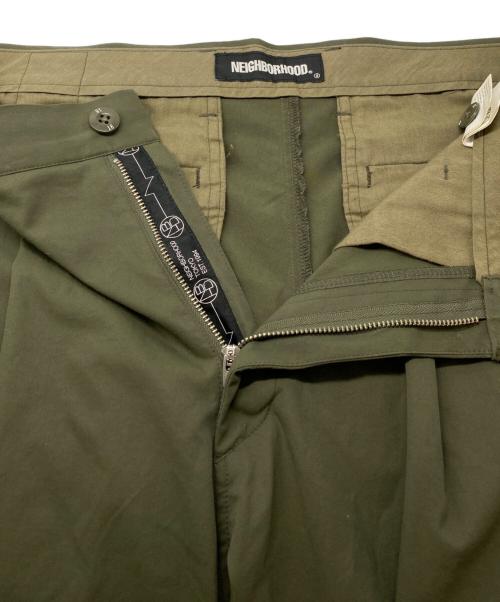 NEIGHBORHOOD（ネイバーフッド）NEIGHBORHOOD (ネイバーフッド) タックパンツ グリーン サイズ:Ｍの古着・服飾アイテム