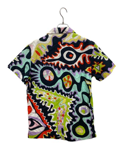 Emilio Pucci（エミリオ プッチ）Emilio Pucci (エミリオ プッチ) 半袖総柄シャツ ブラック サイズ:Mの古着・服飾アイテム