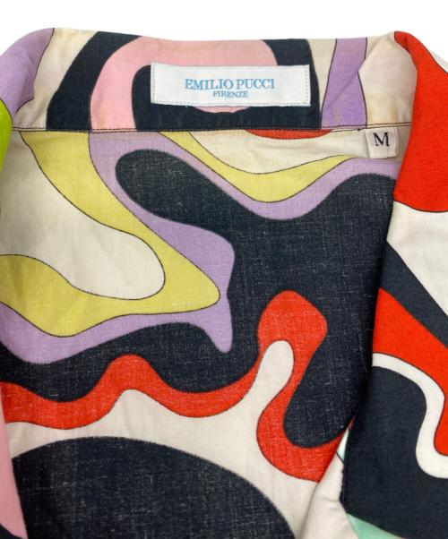 Emilio Pucci（エミリオ プッチ）Emilio Pucci (エミリオ プッチ) 半袖総柄シャツ ブラック サイズ:Mの古着・服飾アイテム