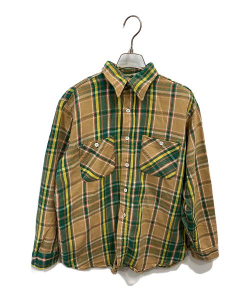 BIG YANK（ビッグヤンク）BIG YANK (ビッグヤンク) フランネルチェックシャツ ブラウン×グリーン サイズ:-の古着・服飾アイテム