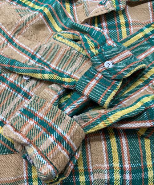 BIG YANK（ビッグヤンク）BIG YANK (ビッグヤンク) フランネルチェックシャツ ブラウン×グリーン サイズ:-の古着・服飾アイテム